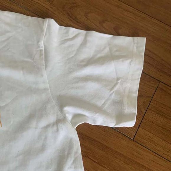 AMIRI Classic Flowing Colorful Letter Print White Short Sleeves - Picture 5 of 9